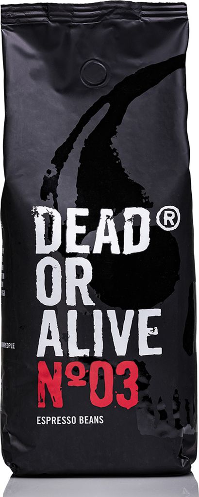 DEAD OR ALIVE COFFEE Espresso No3 - Starke Espressobohnen 10x1kg - 100% Robusta - Kaffeebohnen für Kaffeevollautomat u. Siebträger - 10kg Ganze B...