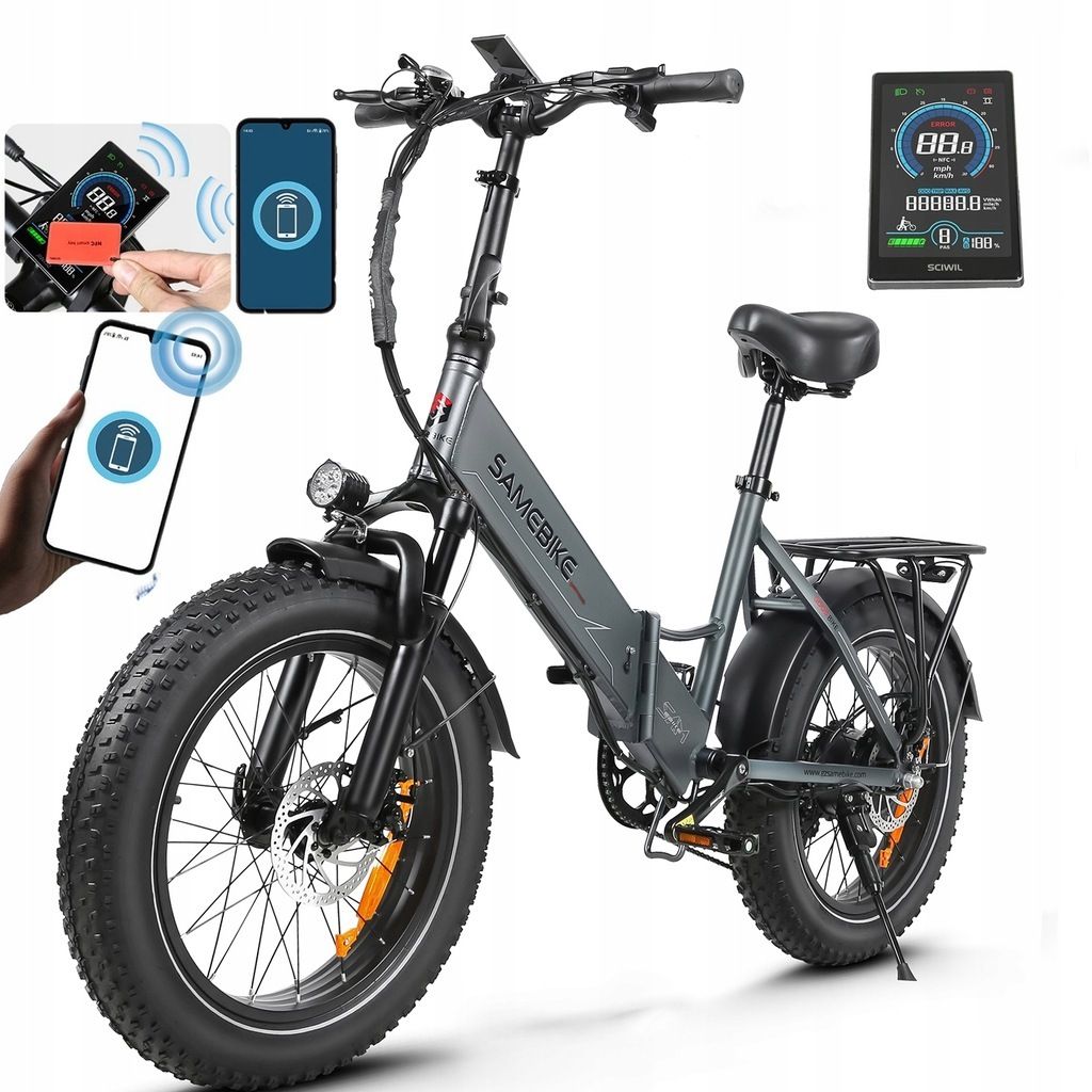 Vélo électrique Pliant 20 Pouces Cheevalry C20-E PRO - 48V 20Ah - Autonomie 180 Km - 7 Vitesses - Neuf