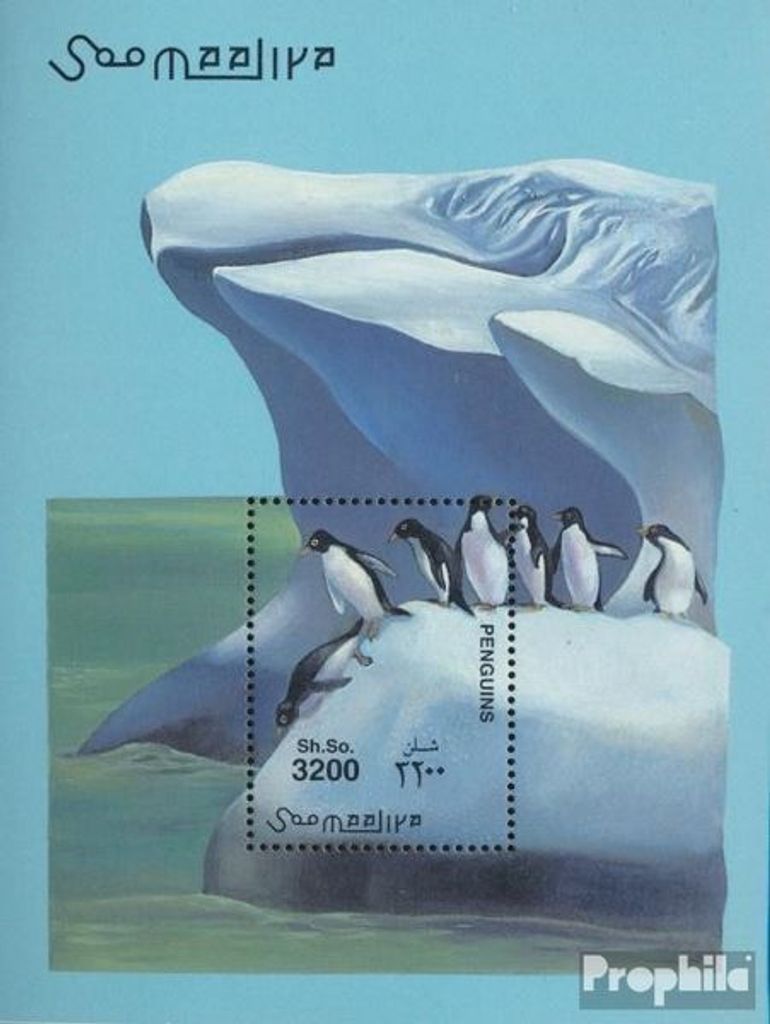 Briefmarken Somalia 2001 Mi Block77 (kompl.Ausg.) postfrisch Pinguine