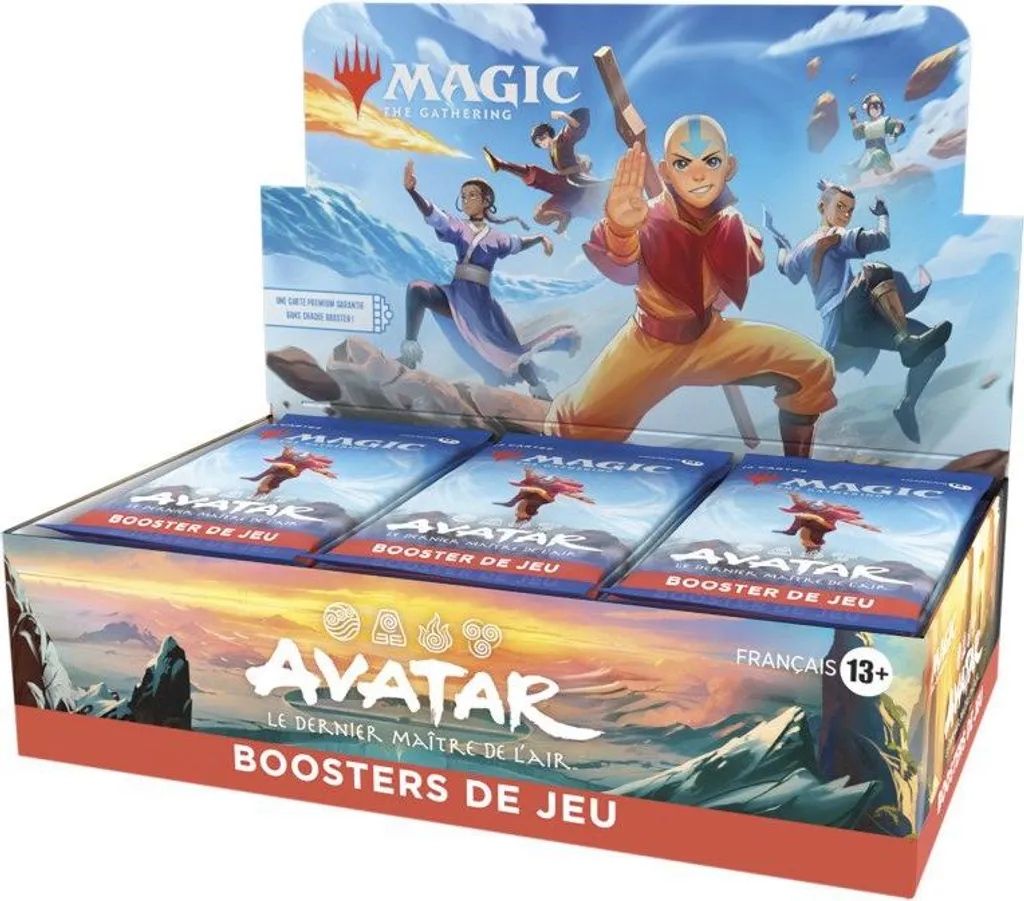 Pack de 30 Boosters Avatar Le Dernier Maître de l'Air pour Jeu de Deck