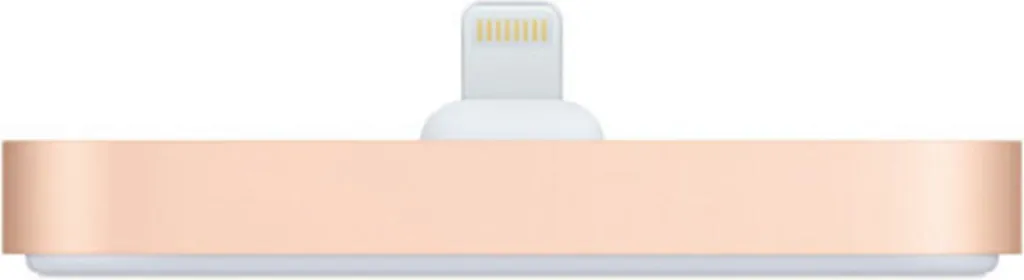 Support de Bureau iPhone Apple Lightning Dock Or pour Mains Libres Or - 2