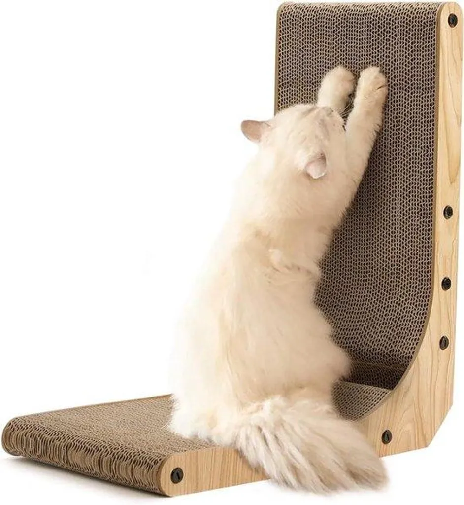 Griffoir pour chat idéal appartement 47 cm hauteur forme en angle