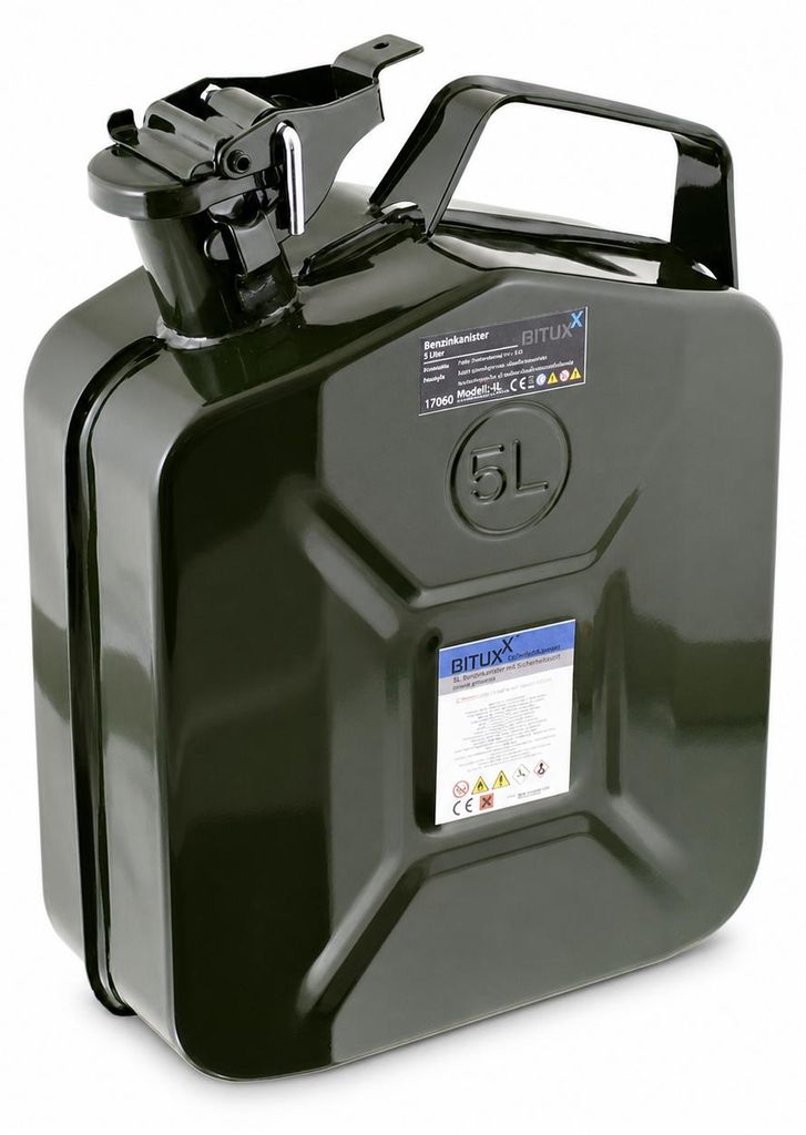 Bituxx Kraftstoffkanister Metall 5 Liter Olive MS-17060 Produktbild  KI-generiertes Bild