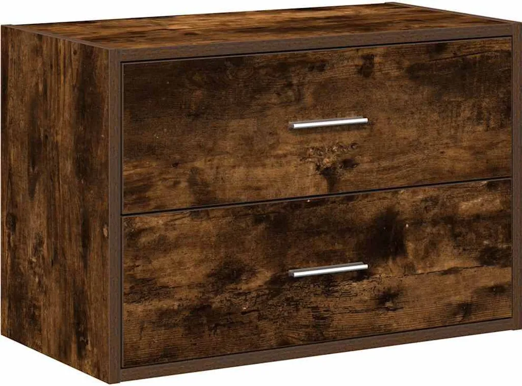 Mobiletto Ufficio Rovere Fumé 60x31x40 cm - Supporto Stampante