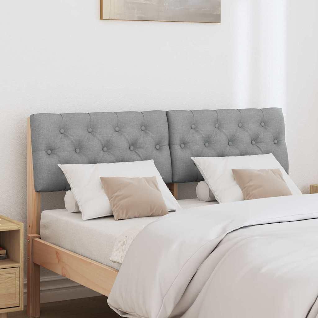 Cloris Designermöbel Gepolstertes Kopfteil Hellgrau 120cm Massives Kiefernholz - 2026Neu999720 - Kopfteile