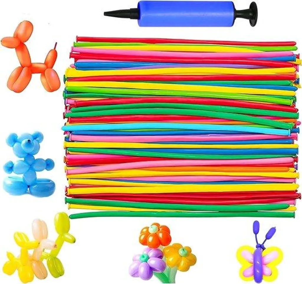 Kit ballons magiques lot de 100 ultra résistants avec pompe de secours