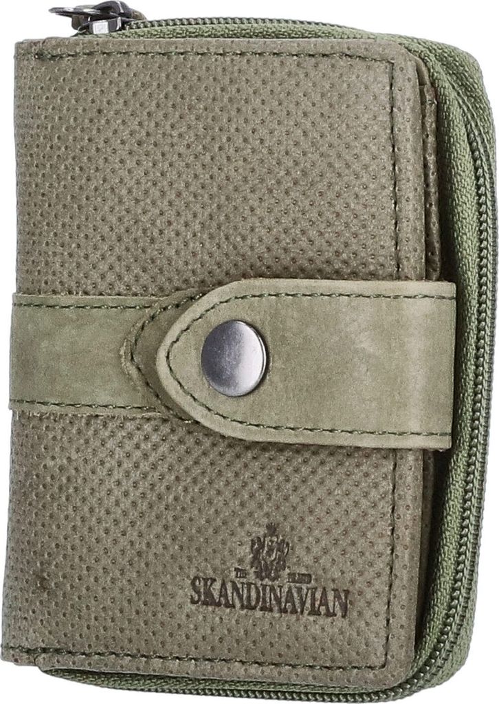 The Skandinavian Brand Damen Leder Geldbörse klein Green