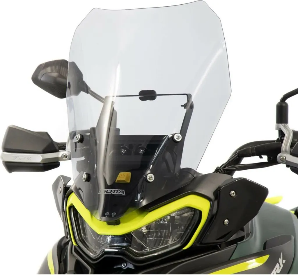 Protection vent moto Benelli pare-brise Isotta moyen 510x445 fumé