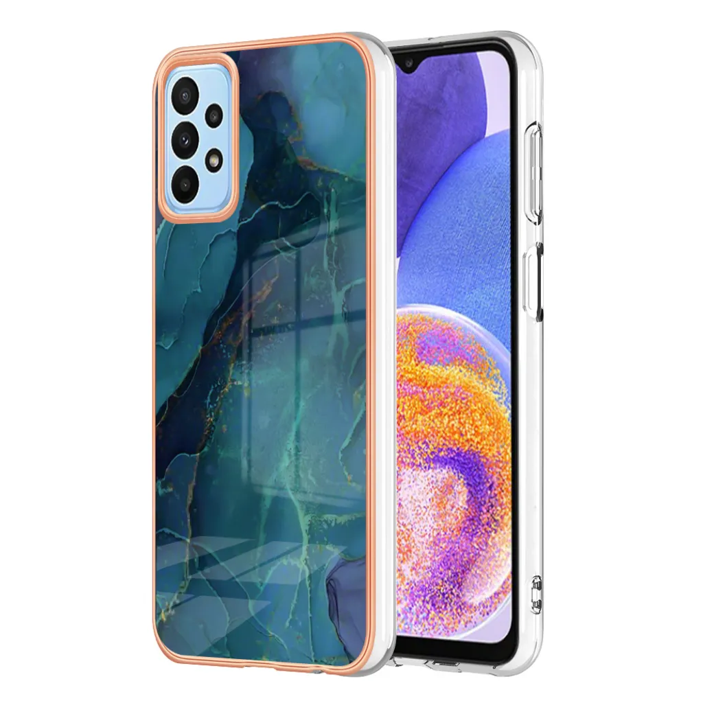 Idea Regalo: Cover Samsung A52 Verde Fantasia Silicone Morbido Antiurto