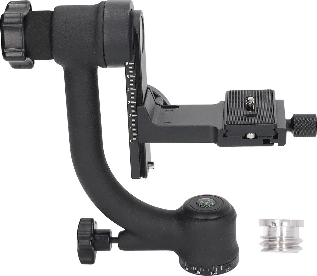Tête de trépied pendulaire rotative pour photographie d'oiseaux 360°