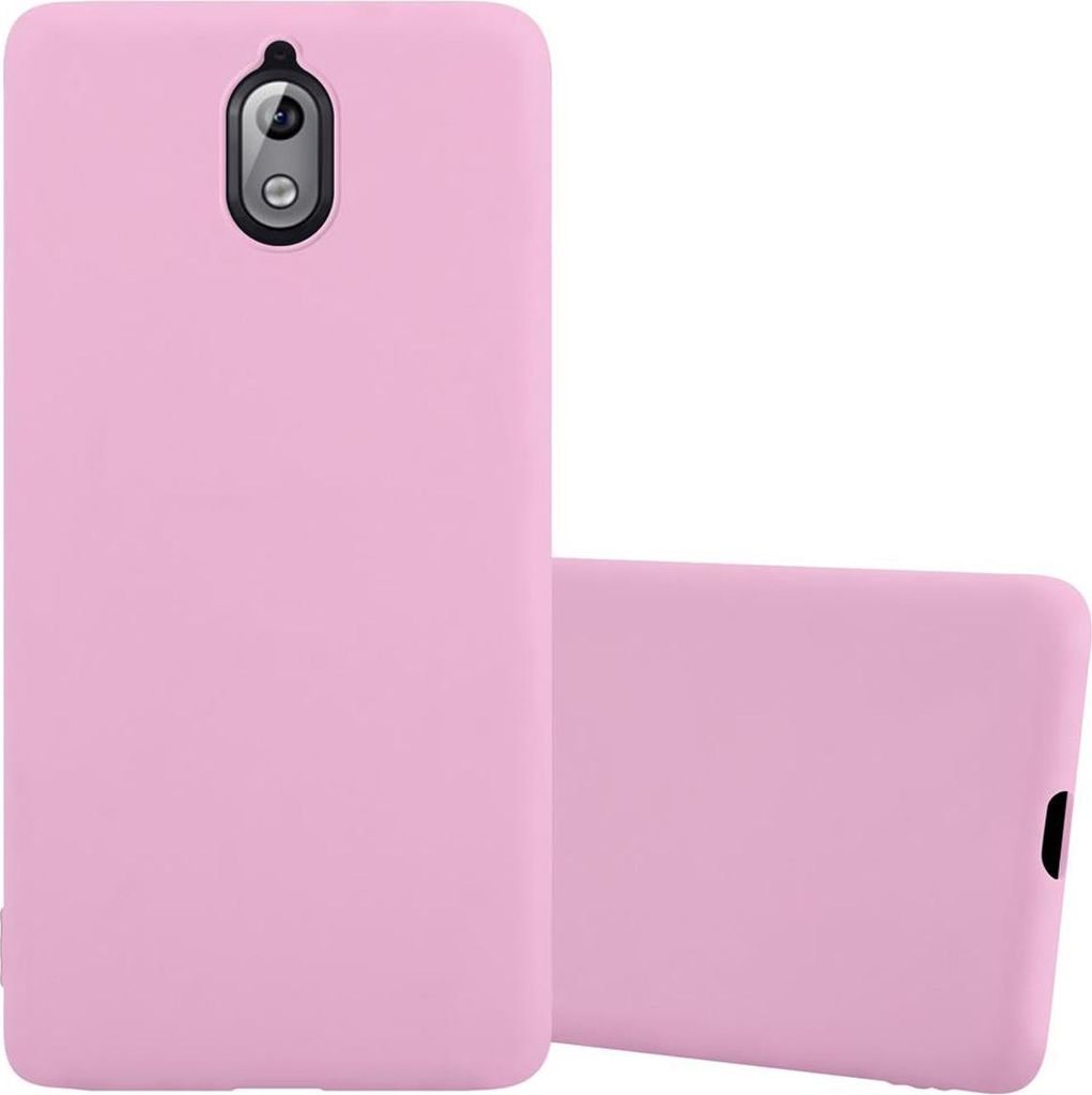 Cadorabo Hülle für Nokia 3.1 Schutzhülle in Rosa Handyhülle TPU Silikon Etui Case Cover