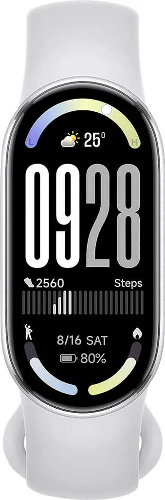 Smart Band 10 Xiaomi Glacier Silver avec autonomie de 16 jours et SpO2