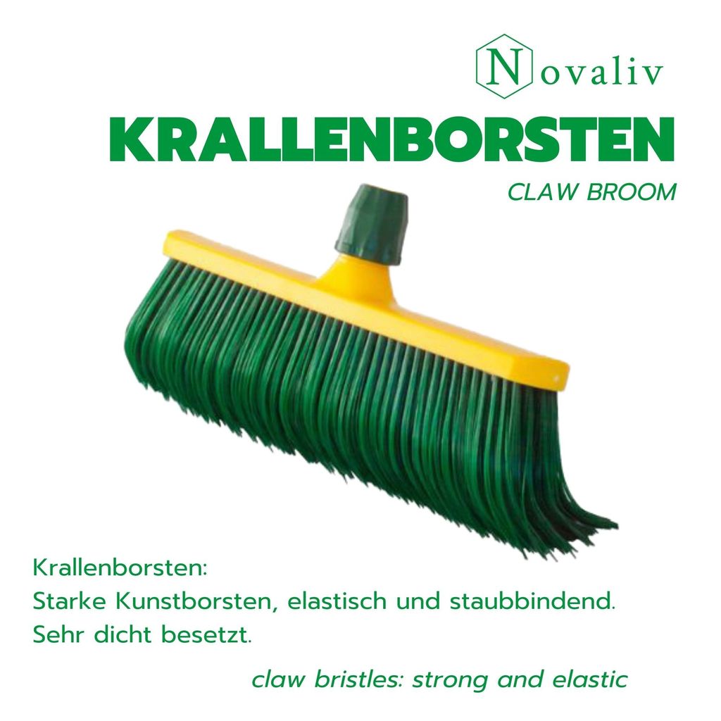 Novaliv Krallenbesen Set 30 cm Kunststoff gebogenen Borsten Produktbild 