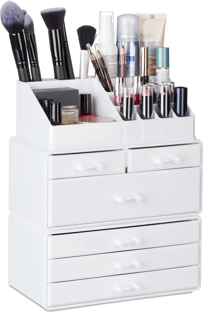 Organizzatore per il trucco con 6 cassetti, bianco RD24643 Immagine del prodotto 