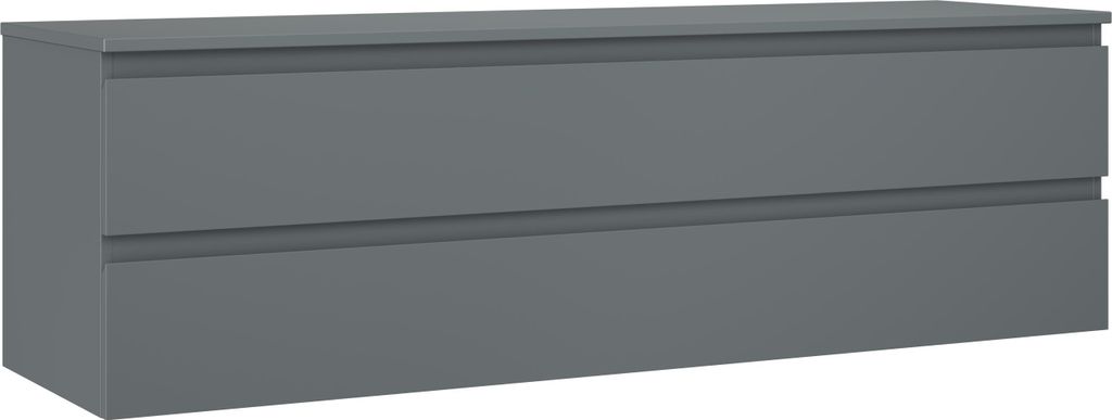 Mexen Orio Badezimmerschrank 160 cm mit Waschtisch, 2 Schubladen, graphit matt - 91A10-16047-2-BFFC66