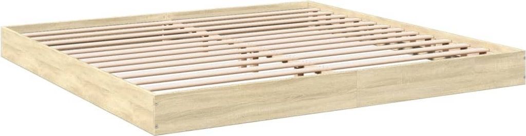 Bettgestell ohne Matratze Sonoma-Eiche 180x200 cm Holzwerkstoff