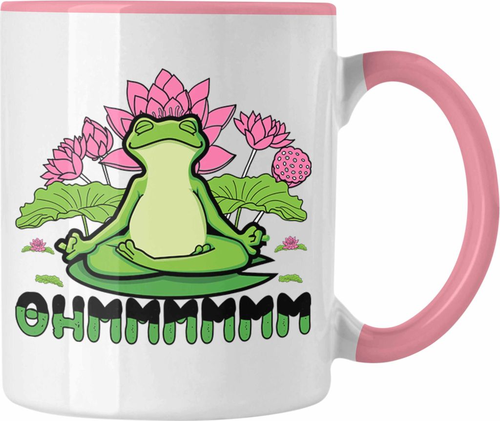 Trendation - Frosch Yoga Tasse Lustig Geschenk Frosch Produktbild 