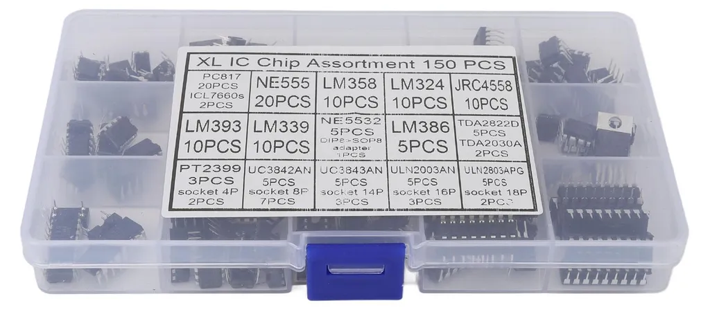 Kit de composants électroniques IC : amplificateurs et photocoupleurs