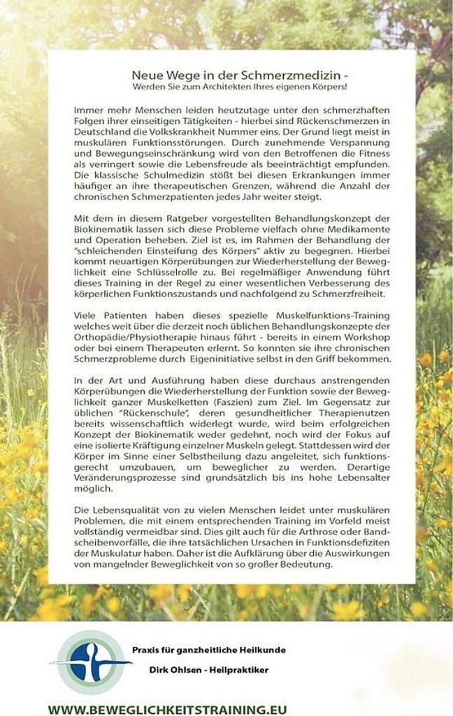 Schmerzfrei durch Biokinematik