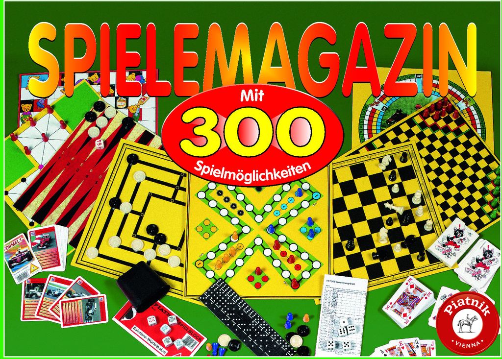 Piatnik Spielesammlung 300 Spielemagazin Sammlung Gesellschaftsspiele