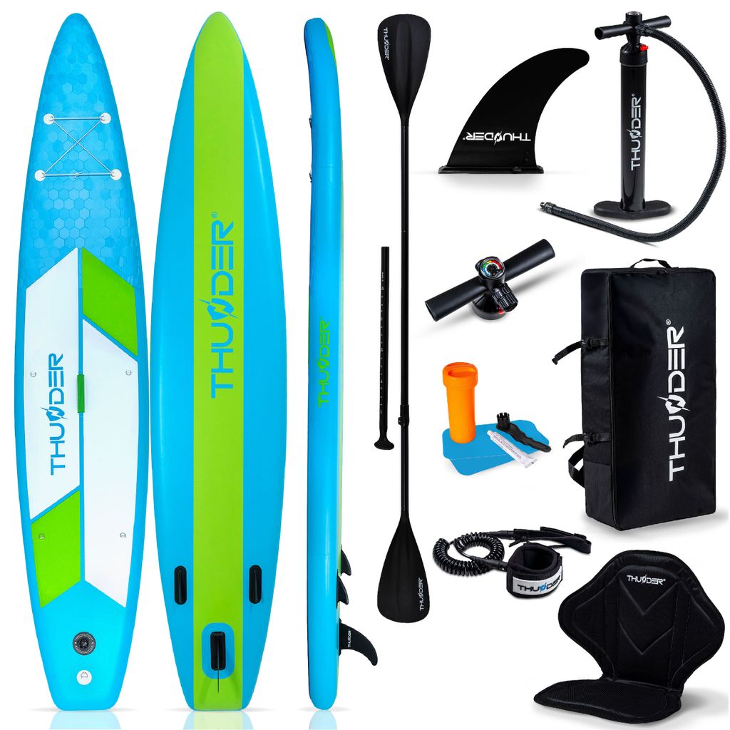 Thunder Itto Touring Stand Up Paddle Board 380 x 75 x 15 cm Blau 150 kg