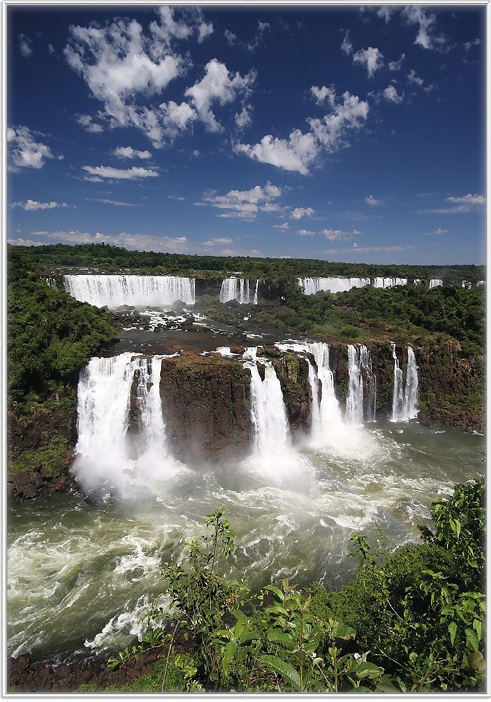 Wallario Wandbild Iguazu-Wasserfälle, Größe: 70,30 x 100,30 Produktbild 