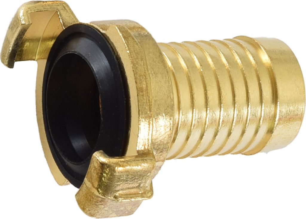 Agora-Tec Messing Schnellkupplung mit Bajonettverschluss mit 1 Zoll (25,4 mm) Schlauchtülle für Gartenschlauch