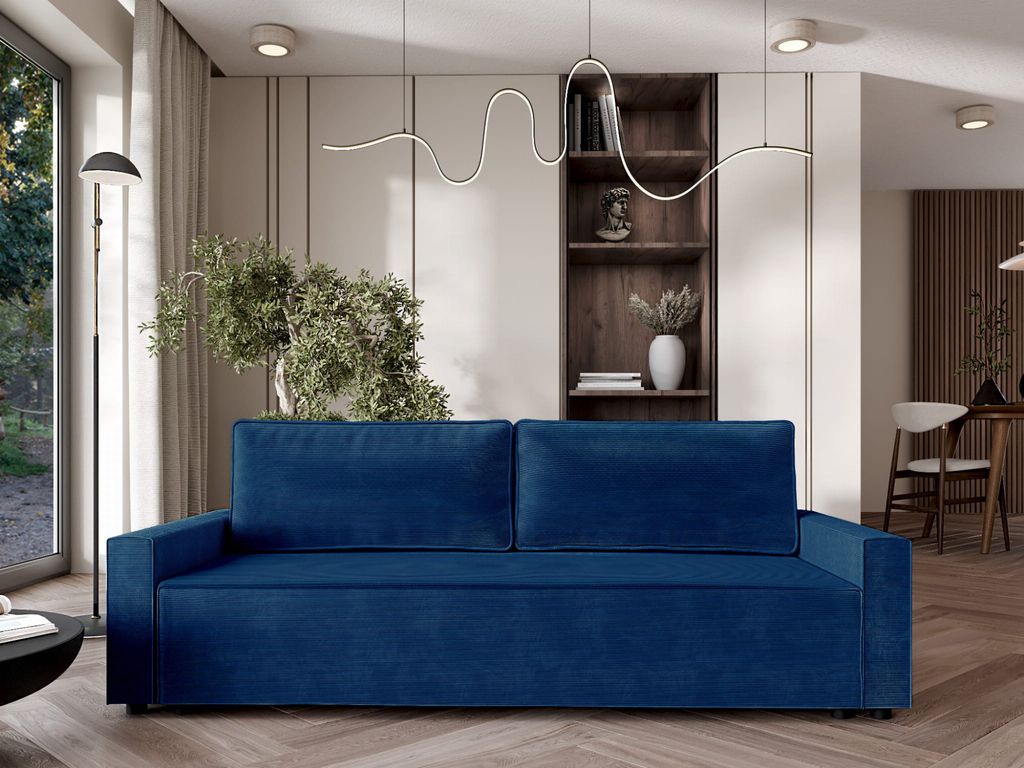 Schlafsofa BADIRA – dunkelblau
