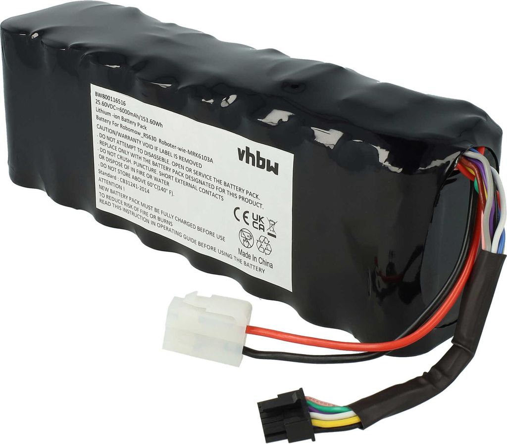 vhbw Akku kompatibel mit Robomow RS 630, XR3, TS1800, RS625 Produktbild 