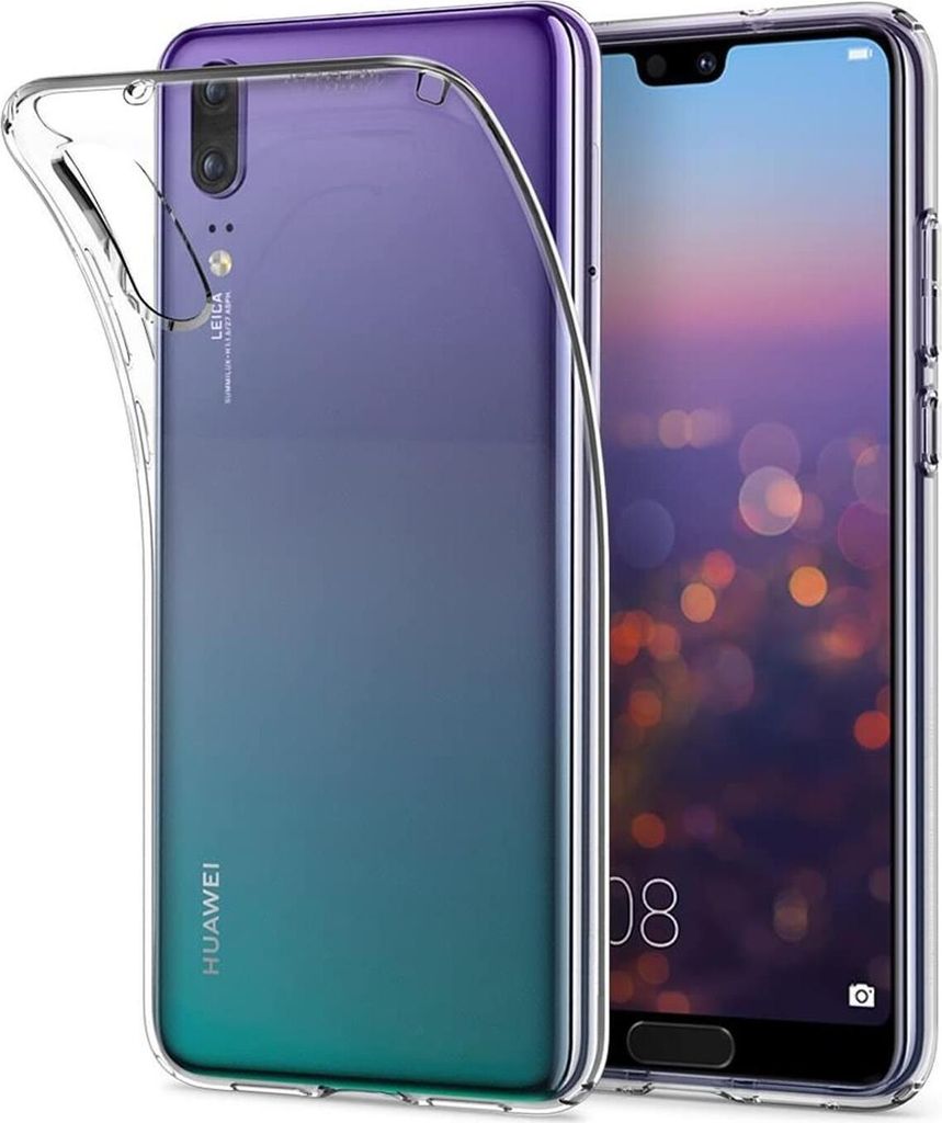 Conie Silikon Schutzhülle für Huawei P20 Tasche klar Case Cover Bumper Hülle durchsichtig in transparent