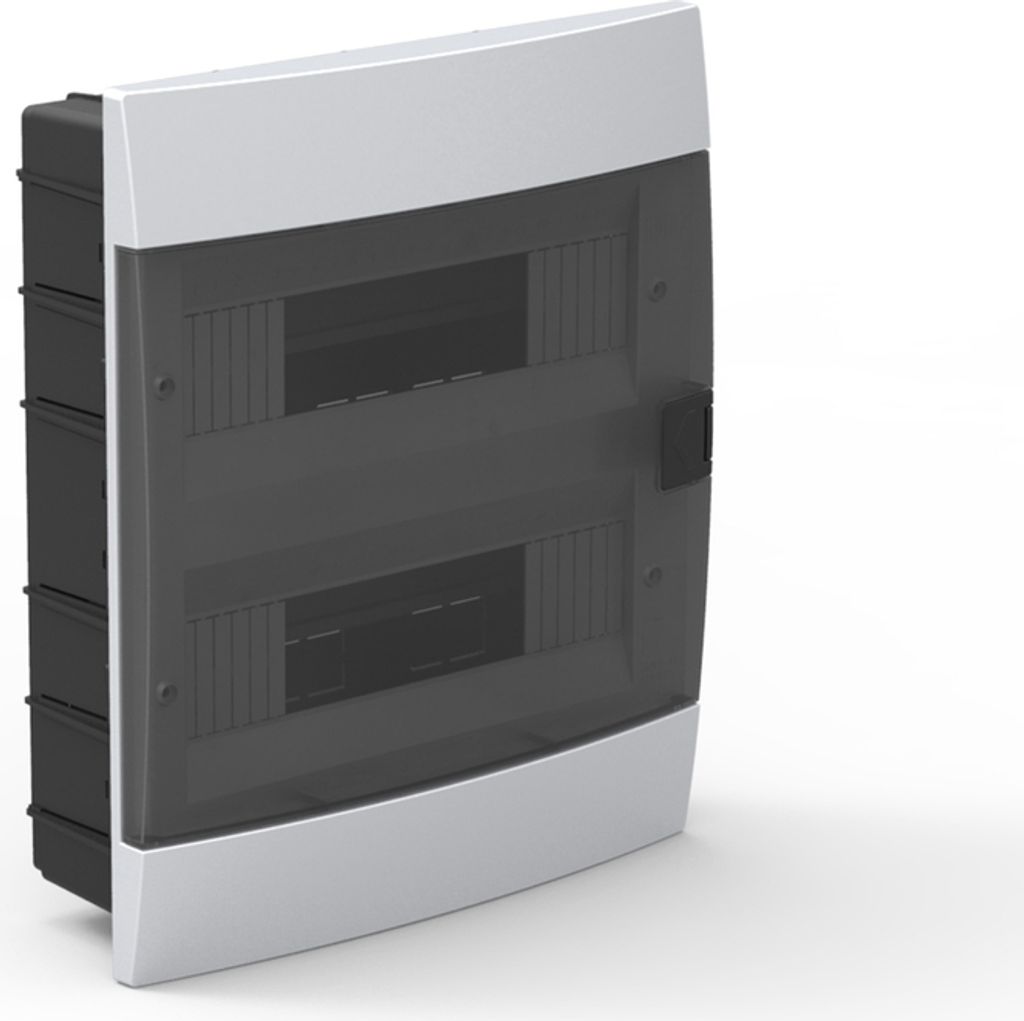 A product shot of an electrical distribution box.