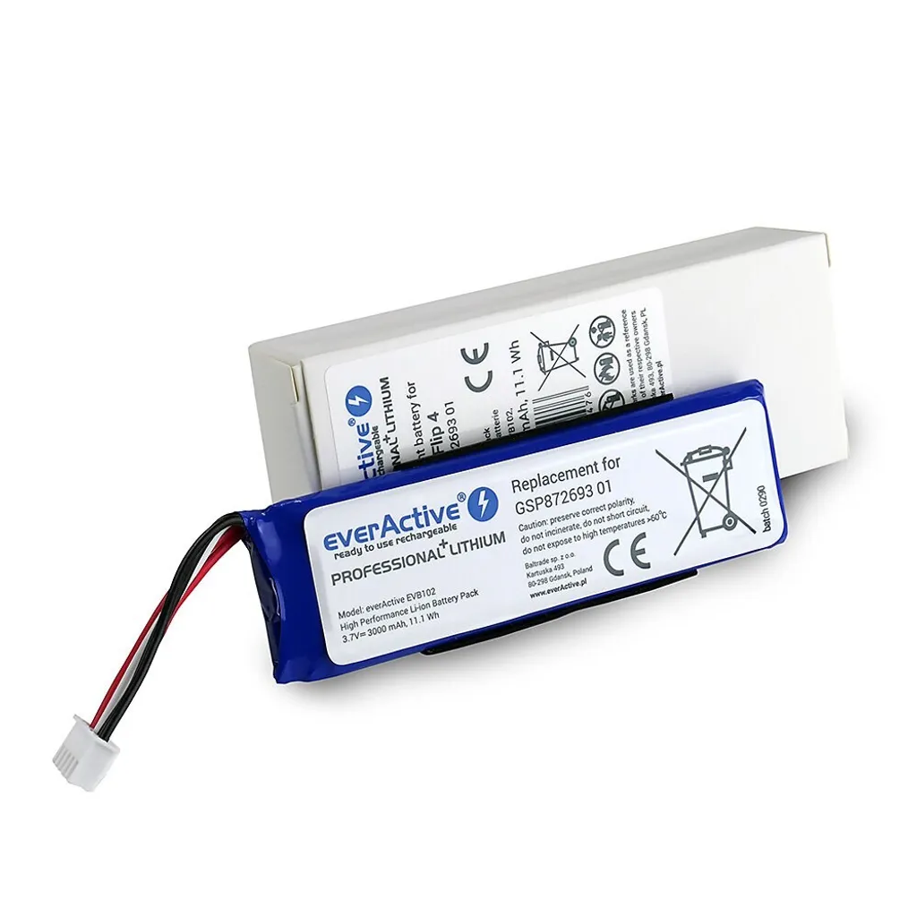 Batterie de Remplacement Li-Po EVB102 pro compatible JBL Flip 4 - 5