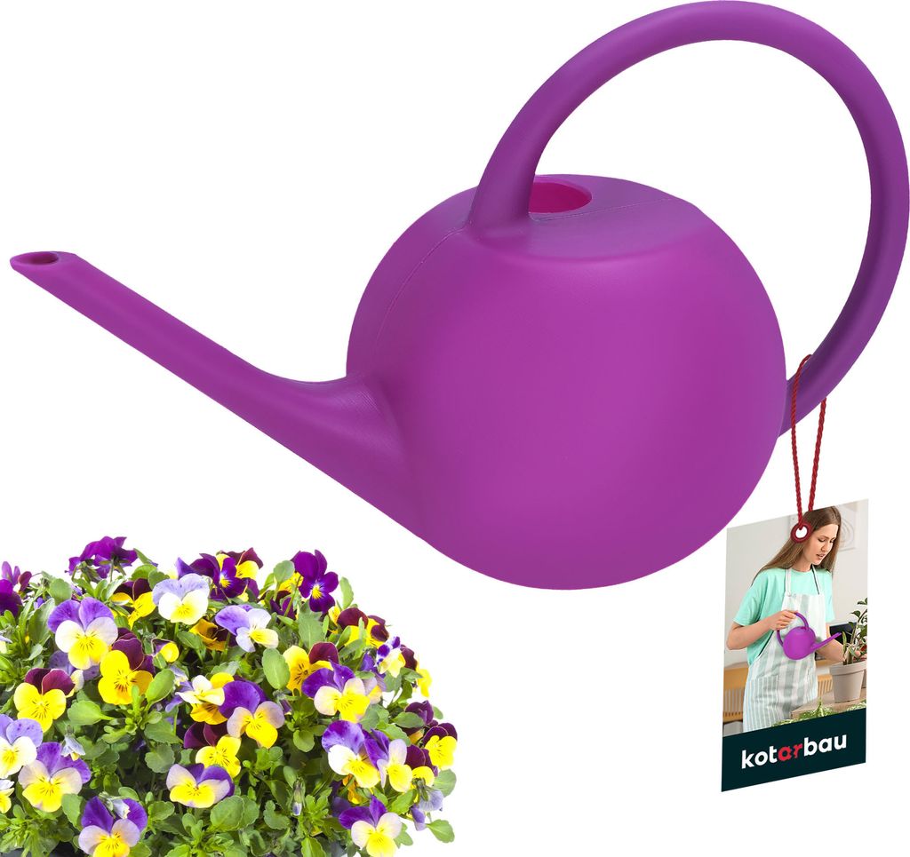KOTARBAU® Konev 1,2 l Konev na kvety pre izbové rastliny s Obrázok produktu 