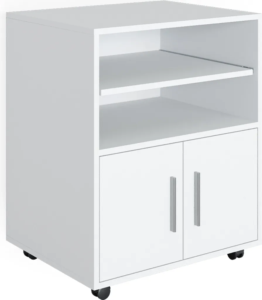 Organiseur de bureau Vicco Novak 48.4 cm - Caisson blanc pour télétravail