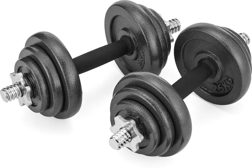 Sada činek Gymtek 20kg s pouzdrem - 2x rukojeti činek - 4x Obrázek produktu 6