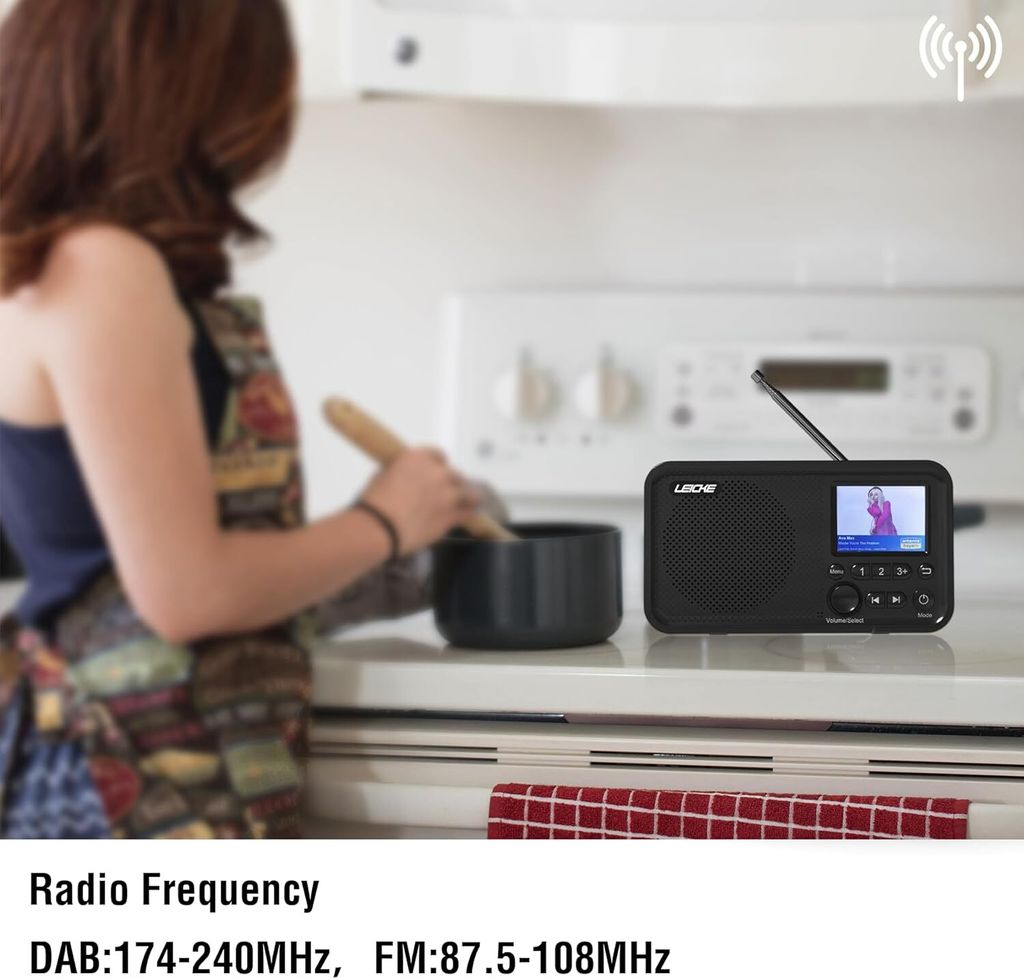 LEICKE tragbares DAB+ Radio mit Bluetooth 5.0 | DAB/DAB+ Produktbild 4