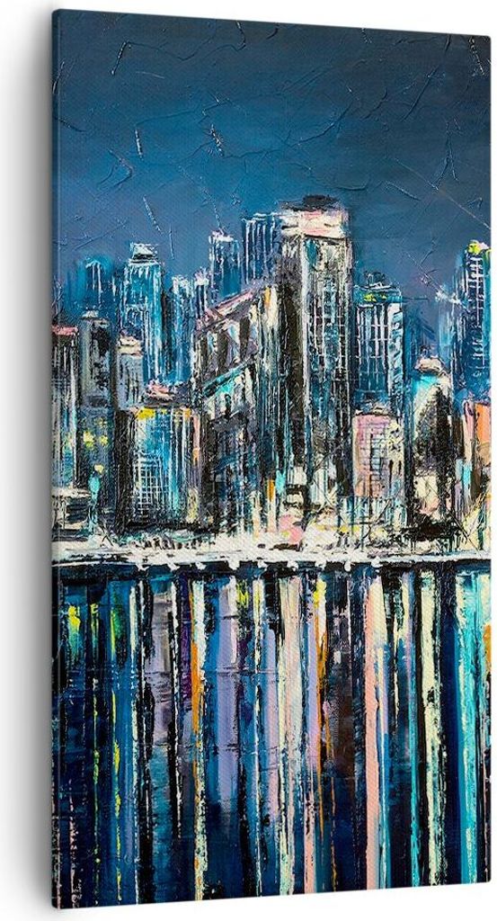 Bild auf Leinwand - Leinwandbild - Stadt Aussicht Wasser - Produktbild 