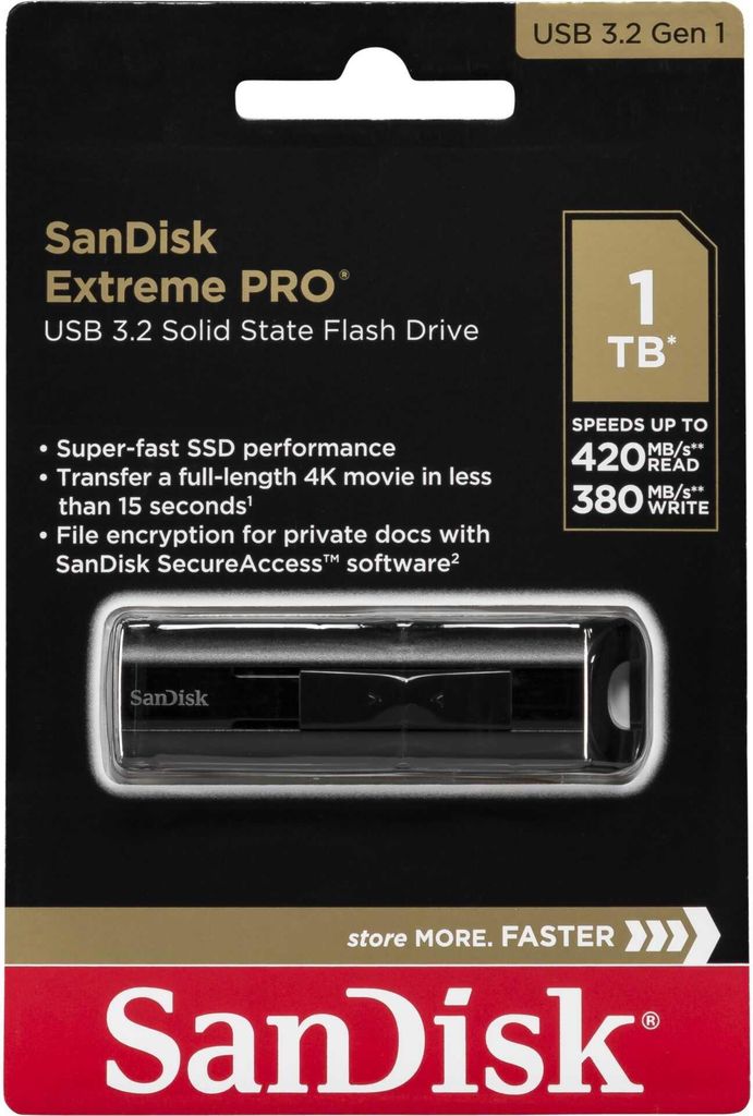 SanDisk SDCZ880-1T00-G46 SanDisk Cruzer Extreme PRO   1TB Immagine del prodotto 