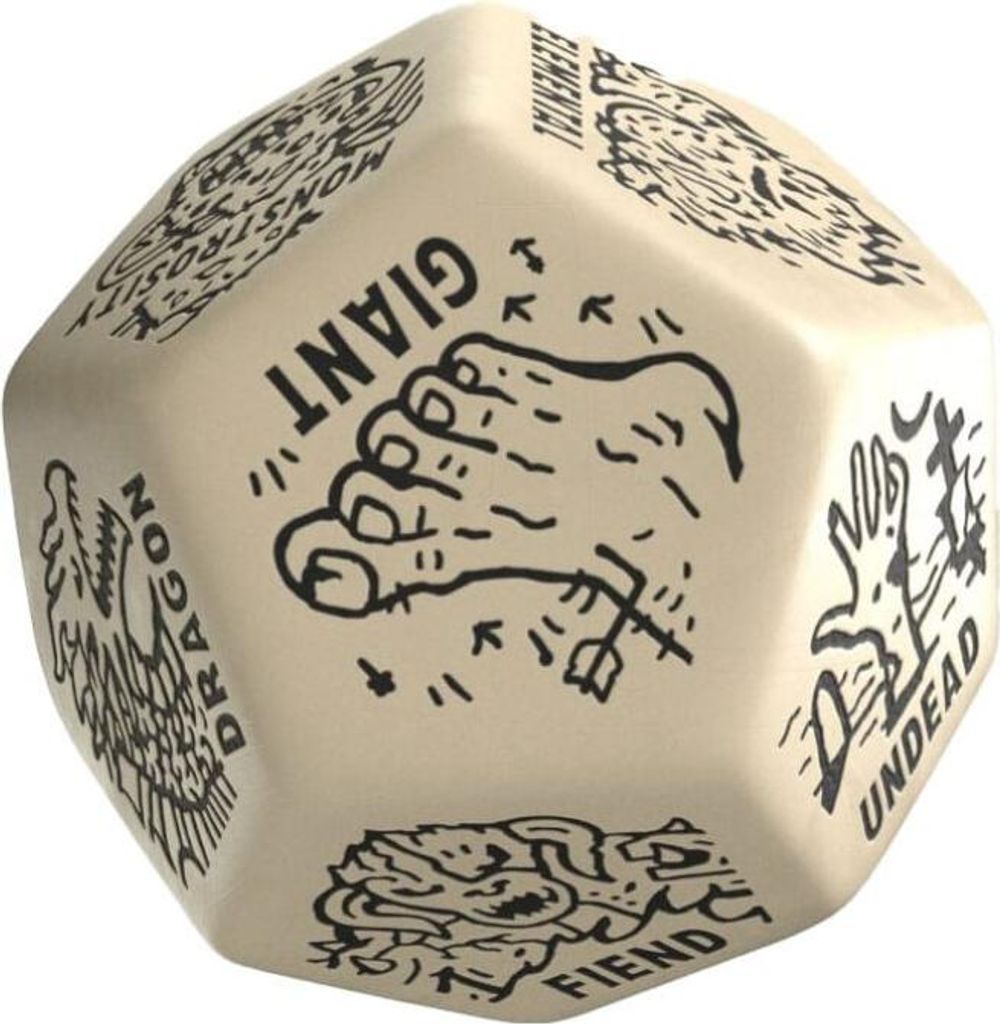 Viridian Würfel Jumbo Würfel Monster Generator Die D12 Beige