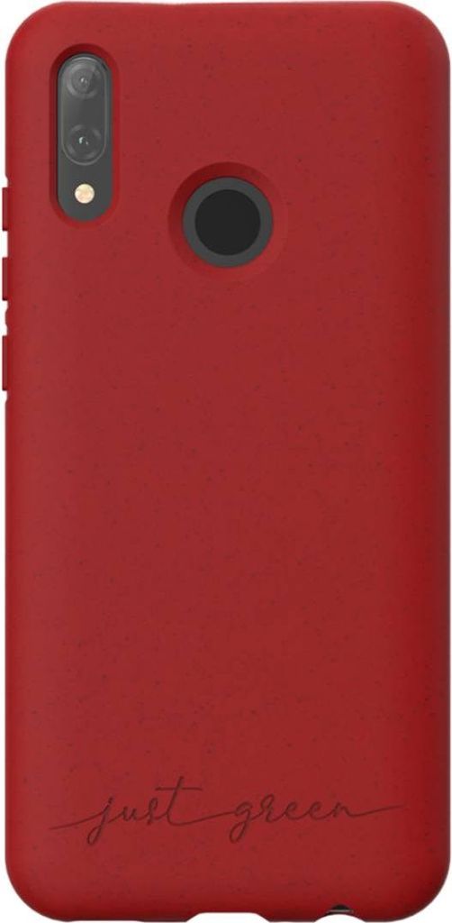JUST GREEN, Schutzhülle für Huawei P Smart 2019 Natura Recycelbar, Rot