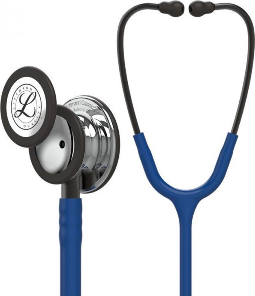 Littmann Classic III MIRROR FINISH, Stethoskop für Innere Medizin, blau 5863