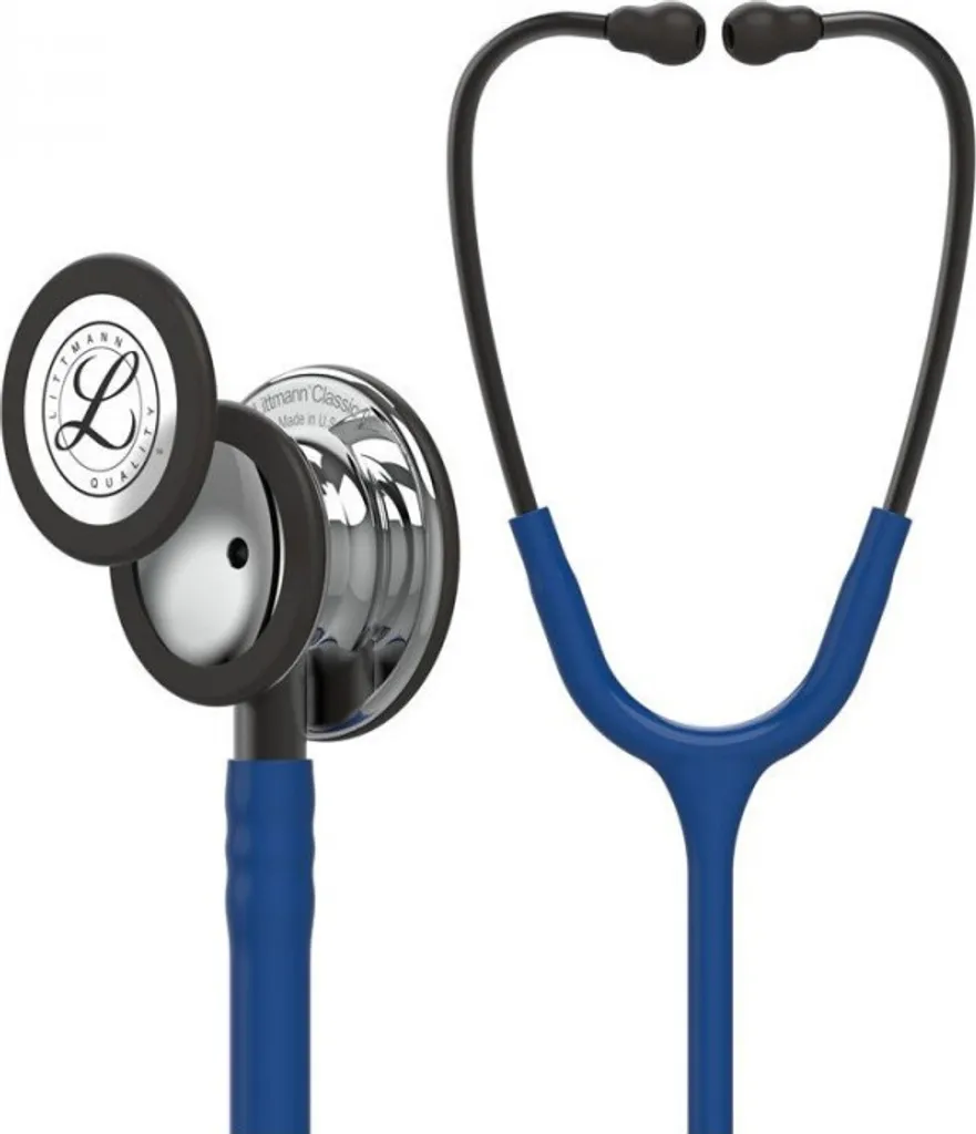 Stéthoscope Classic III Littmann 5863 bleu avec pavillon fini miroir