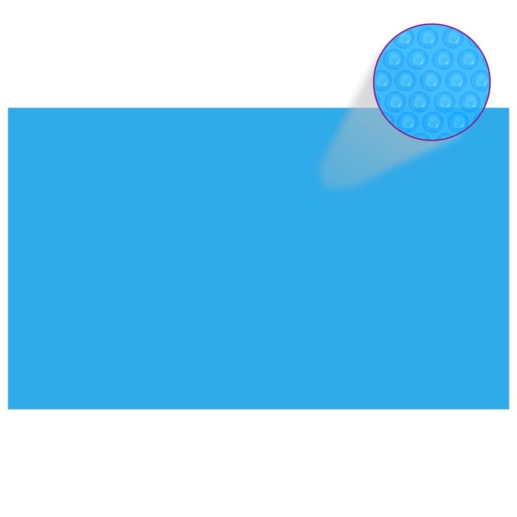 Rechteckige Poolabdeckung 1000x600 cm PE Blau