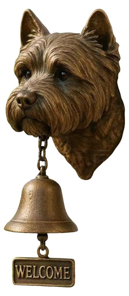 Vintage-Hundeglocke, Wandglocke für Ladenbesitzer, Hundeglocke mit Willkommensschild für den Hauseingang eines Bauernhauses