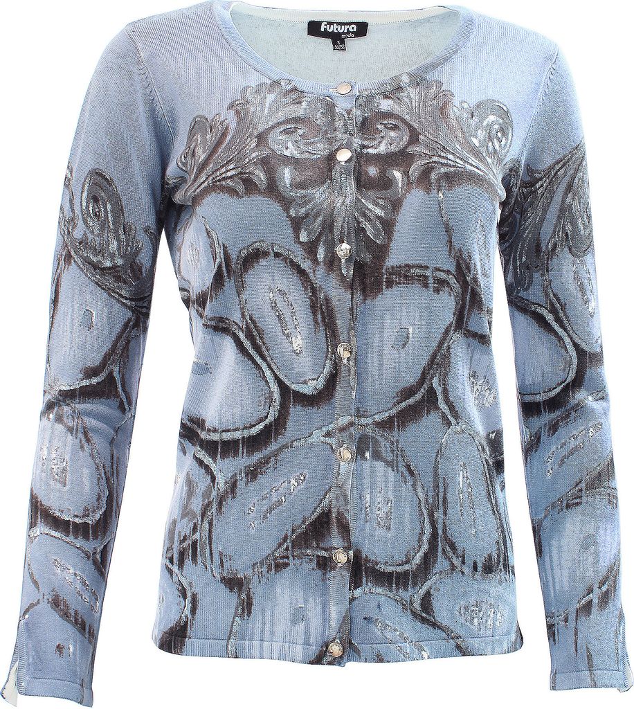 Futura Moda Damen Pullover Blau S
