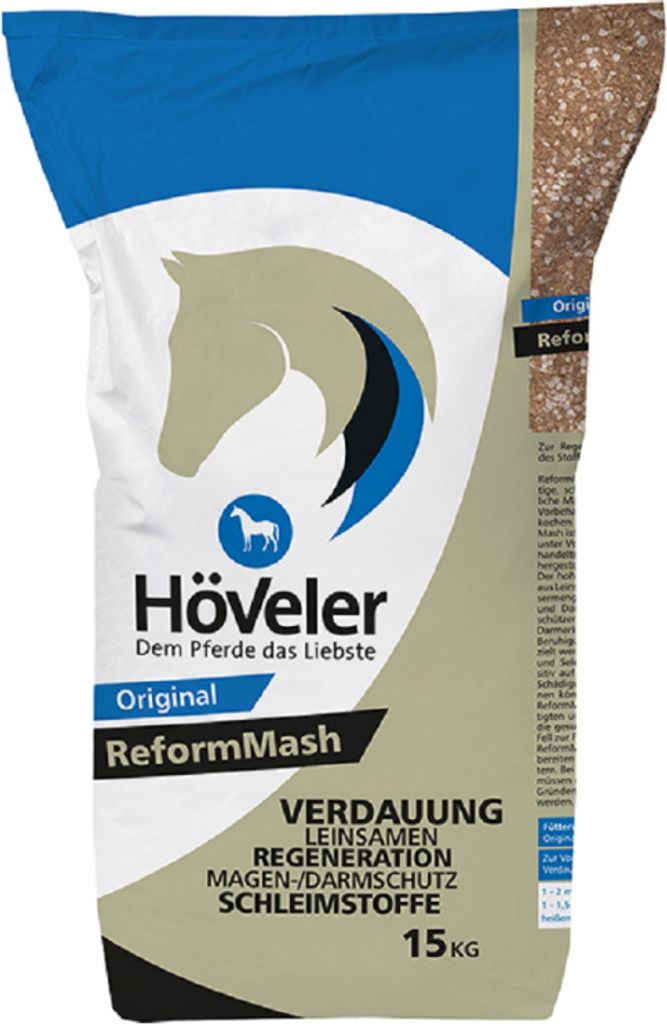 A bag of horse feed.