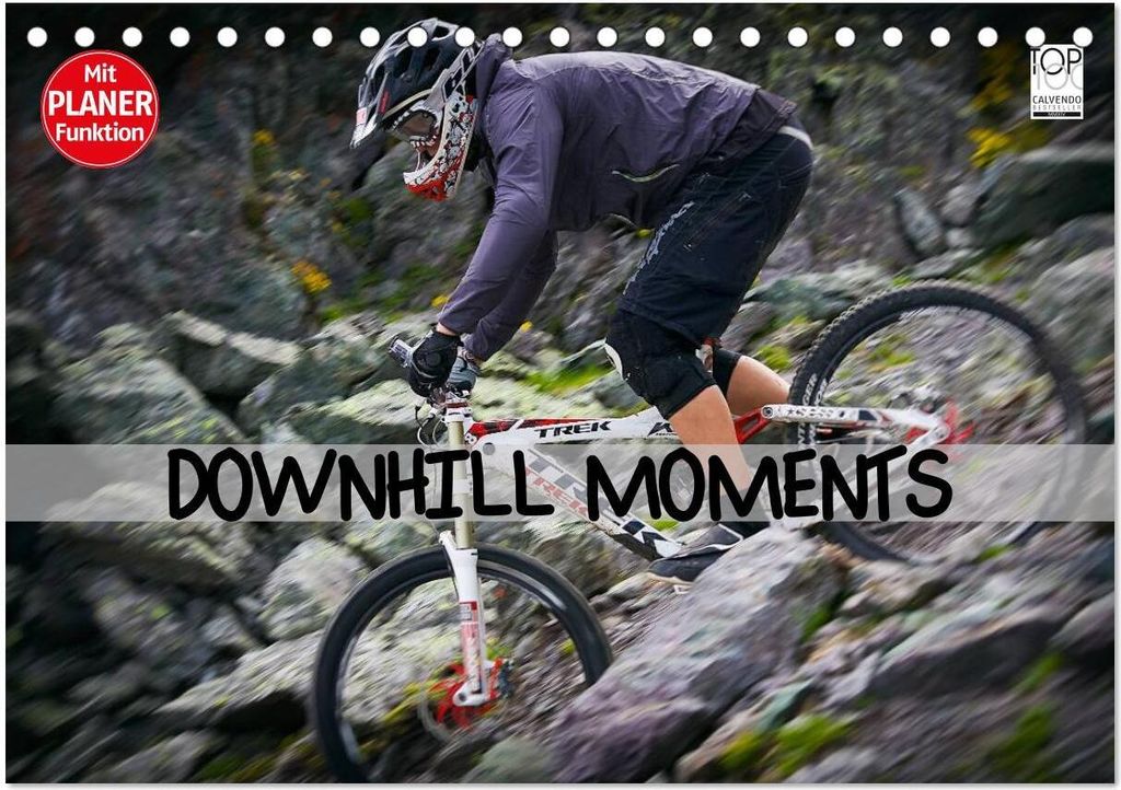 Downhill Moments (Tischkalender 2026 DIN A5 quer), CALVENDO Monatskalender