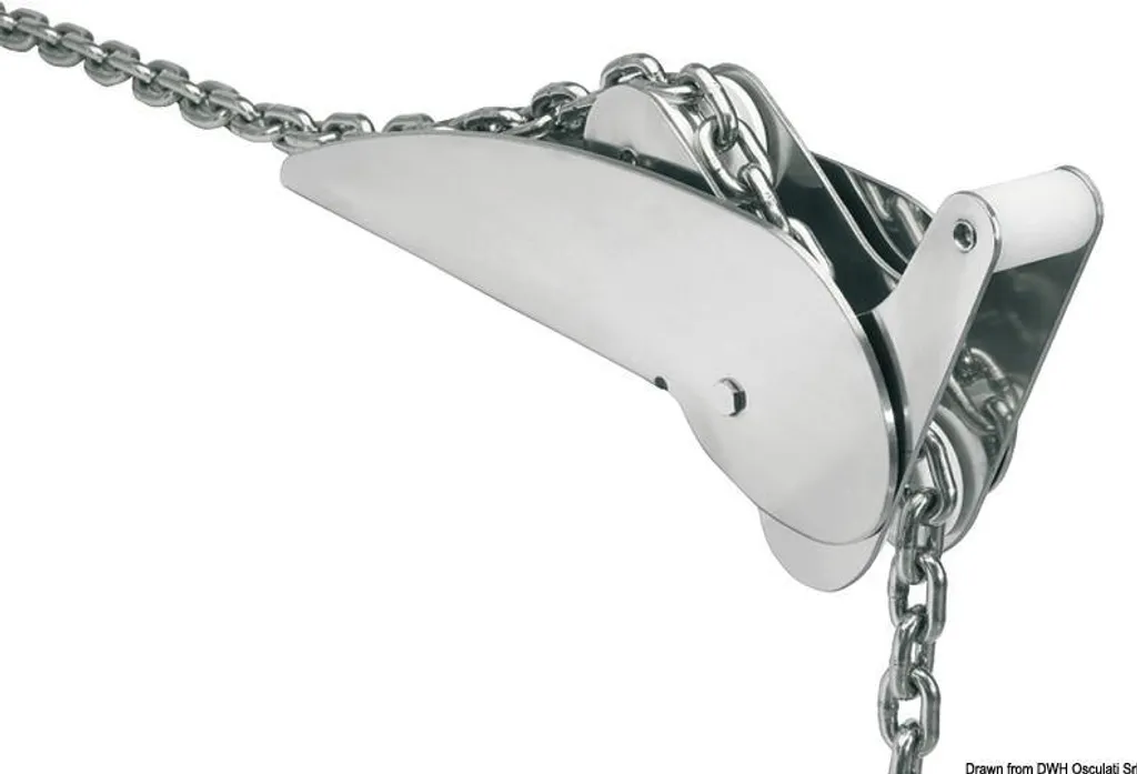 Rouleau de davier pivotant en inox pour ancres de bateau 10 kg
