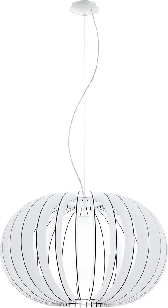 Luminaire Suspendu Stellato 2 Blanc 95608 Design Scandinave en Bois 40cm