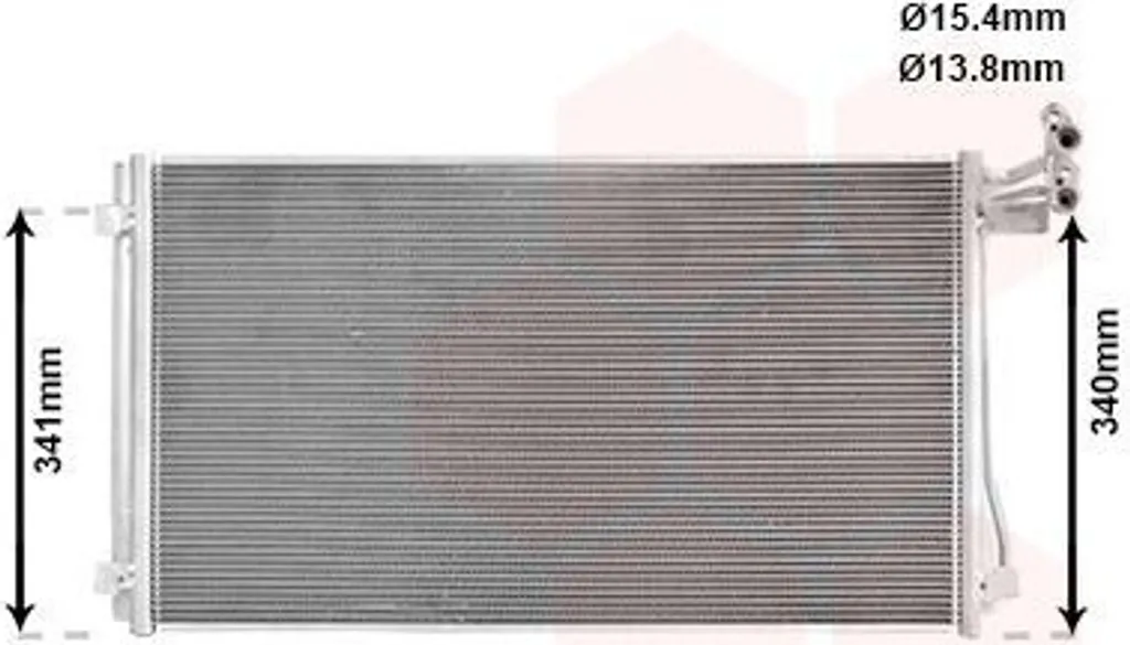 Condenseur Clim Haute Performance VAN WEZEL 58015703 pour VW SHARAN